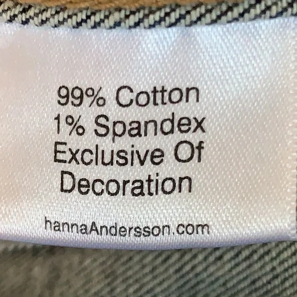 Hanna Andersson jean jacket embroidered flowers European size 140 US 10 - Picture 7 of 10